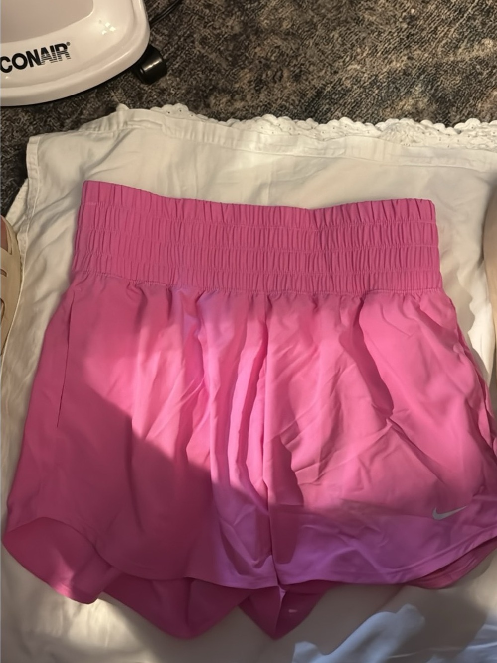 Nike Women's Pink High-Waist Athletic Shorts#199